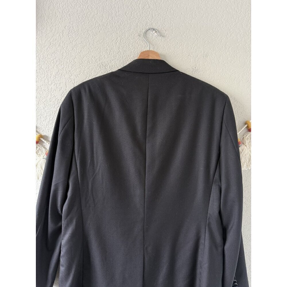 Indochino Wool Cashmere Black 2 Button Sport Tuxedo Blazer Formal Nwt Mens 52 — image 7 of 8